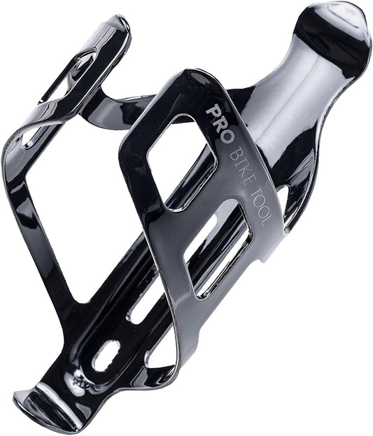 Bike Water Bottle Holder, Black or White Gloss, Secure Retention System, No Lost Bottles, Lightweight and Strong Bicycle Bottle Cage, Quick and Easy to Mount, Great for Road and Mountain Bikes